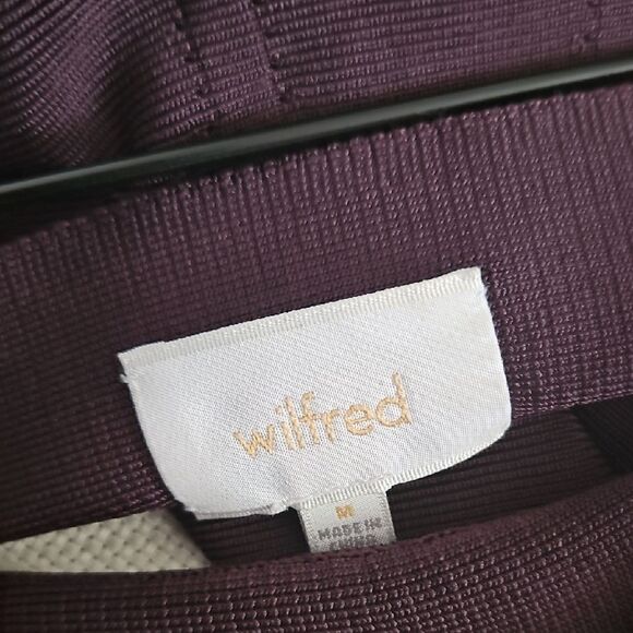 Wilfred Deep Purple Pleated A-Line Mini Skirt - Picture 2 of 16